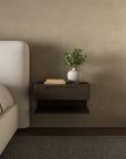 Jonah - Floating Nightstand - Dark Brown