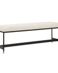Halston - Upholstered Bench - White