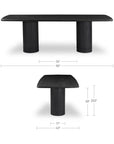 Daphne - Dining Table Large - Black