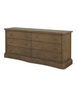 Clarence - 6 Drawer Dresser - Warm Brown