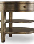 Sanctuary - 1-Drawer Round Lamp Table - Visage
