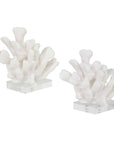 Charbel - Bookends (Set of 2) - White
