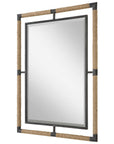 Melville - Iron & Rope Mirror - Light Brown