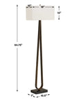 Galloway - Minimalist Floor Lamp - Bronze