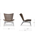 Paige - Accent Chair - Dark Brown
