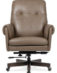 EC - Lenora Swivel Tilt Executive Chair - Dark Brown