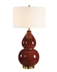 Gourd - Table Lamp - Burgundy