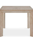 Noval - Square Dining Game Table - White / Woodtone