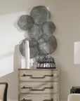 Ripley - Pewter Metal Wall Art - Pearl Silver