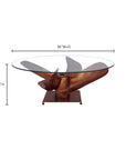 Archimedes - Aluminum Coffee Table - Brown