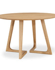 Godenza - Round Dining Table - Light Brown