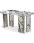 Celia - Oval Dining Table - Green / Onyx Marble