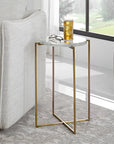 Star-Crossed - Glass Accent Table - Gold