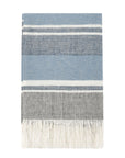 Lima - Throw - Capri Blue / Dark Gray