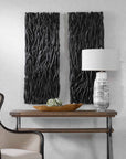 Gathered Teak - Wood Wall Decor - Black