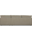 Berga - Sectional Pebble Right Stationary Sofa - Gray