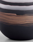 Midnight Road Vase | Black | Copper – Small