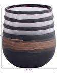 Midnight Road Vase | Black | Copper – Small