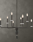 Ebony - Elegance 8 Light Chandelier - Black