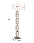 Link - Brushed Gold Floor Lamp