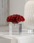 Red Coral Cluster - Sculpture - Red