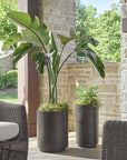 Volcan - Outdoor Planters (Set of 2) - Matte Bronze
