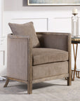 Viaggio - Chenille Accent Chair - Gray