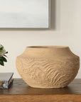 Sandstone Flow - Small Terracotta Vase - Light Brown