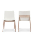 Deco - Oak Dining Chair (Set of 2) - Cream White