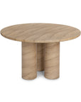 Niva - 47" Outdoor Round Dining Table - Beige
