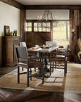 Hill Country - Balcones 60" Friendship Table With 2-12" Leaves - Dark Brown