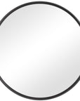 Belham - Round Iron Mirror - Black