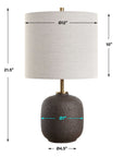 Blacktop - Textured Buffet Lamp - Black