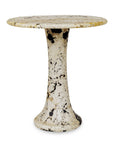 Cadas - Indoor-Outdoor Stone Side Table - Black / White
