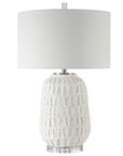 Caelina - Textured Table Lamp - White