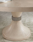 Nouveau Chic - Round Pedestal Dining Table - Light Brown