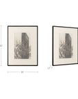 Retreat - Framed Paper Print - Gray