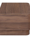 Round Off - Nightstand - Dark Brown