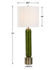Aspis - Glass Table Lamp - Green