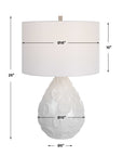 Loop - White Glaze Table Lamp