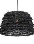 Persephone - Bead 1 Light Pendant - Black