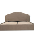 Maggie - King Storage Bed - Taupe