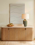 Arik - 4 Door Walnut Cabinet - Woodtone