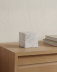 Cora - Cube Tabletop Accent - Purple / White Marble