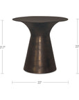 Bardo - Outdoor Side Table - Deep Bronze