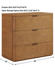 Duluth - Oak 3 Drawer Chest - Woodtone