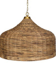 Tauranga - Seagrass 5 Light Pendant - Light Brown