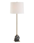 Rowland - Panda Marble Buffet Lamp - Black / Brass