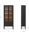 Hannah - Tall Display Cabinet - Black