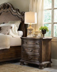 Rhapsody - 3-Drawer Nightstand - Dark Brown